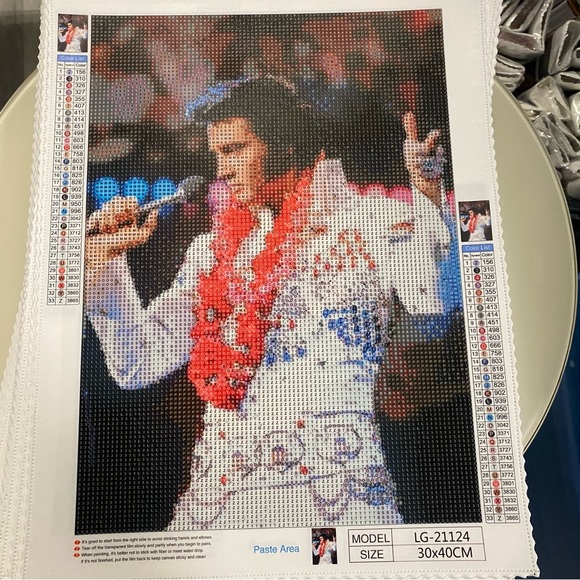 Elvis Presley DIY 5D Full Round Drill Diamond Painting - Picture 2 of 6